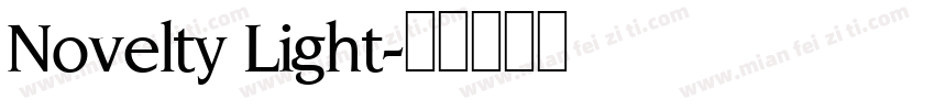 Novelty Light字体转换